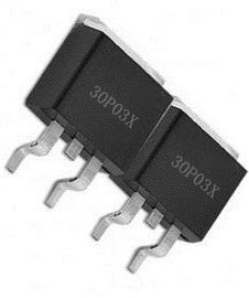 Mode Tambahan N Paket Transistor / Logika MOSFET Beralih Permukaan Mount Paket