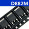 D882M NPN Transistor Beralih Emitor Base Voltage 6V Efisiensi Tinggi