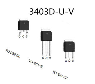 Linear Power Mos Efek Medan Transistor Struktur Vertikal 3403D-UV